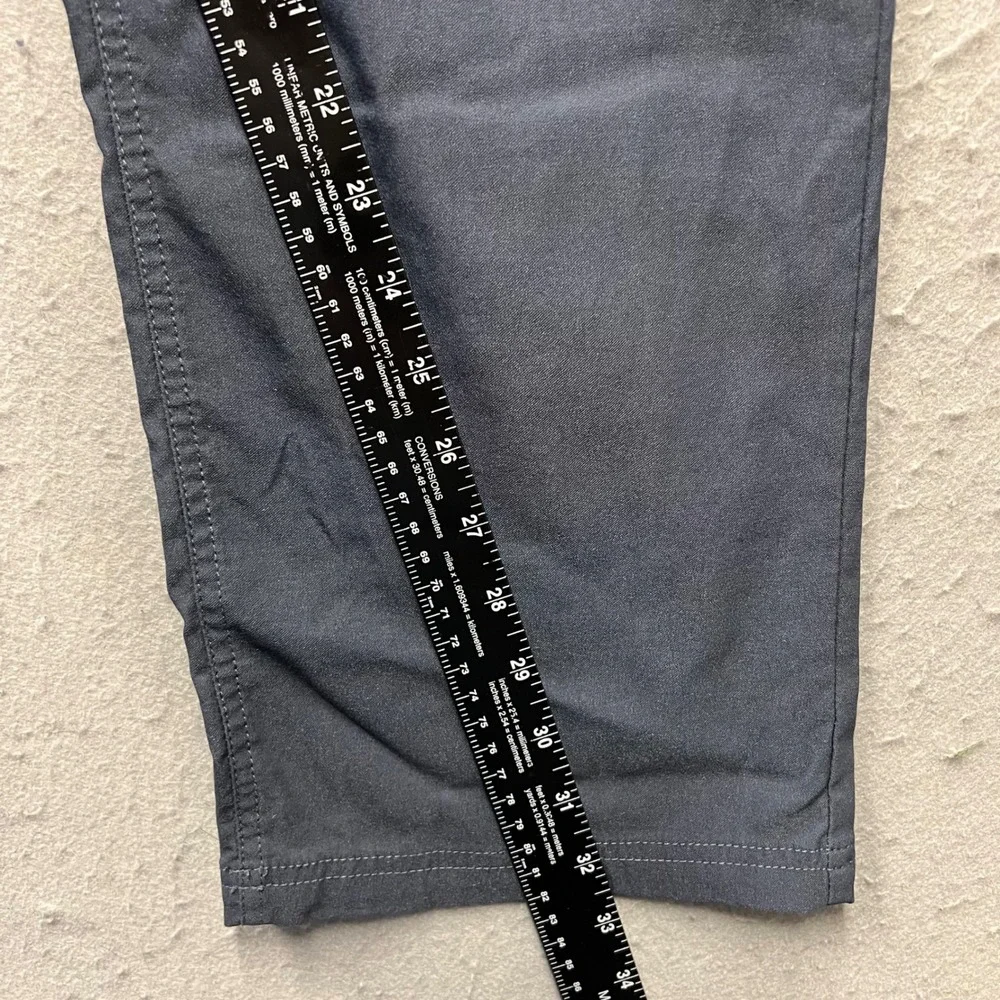 Prana Slim Fit Pants Mens 38x32 Charcoal Gray Outdoor Casual Trousers 2374